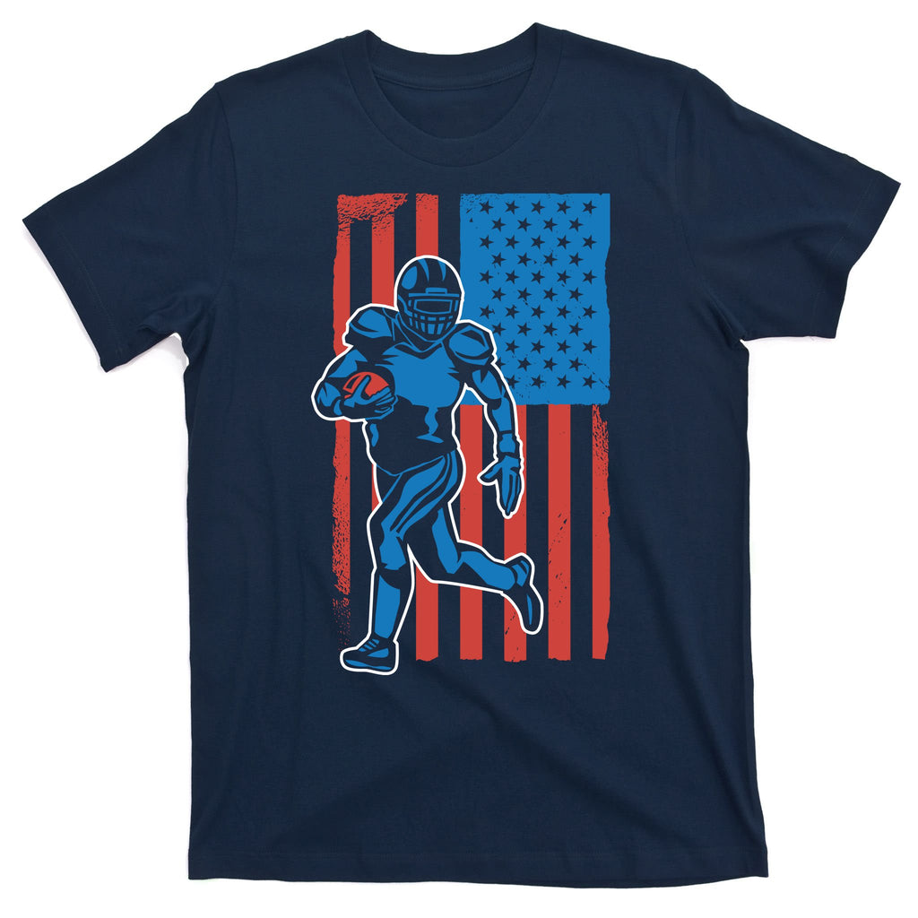 American Football Player Flag T-Shirt