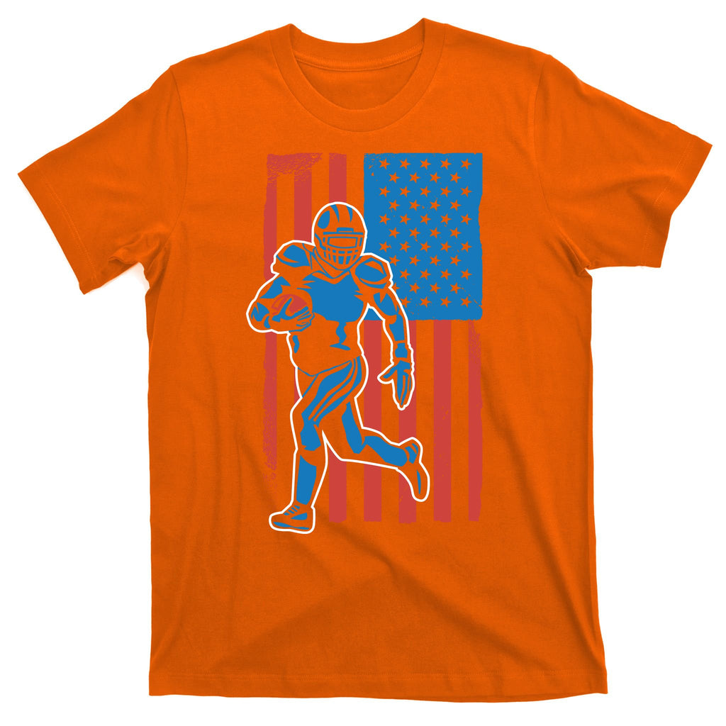 American Football Player Flag T-Shirt