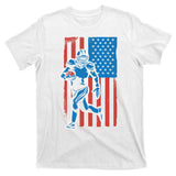 American Football Player Flag T-Shirt