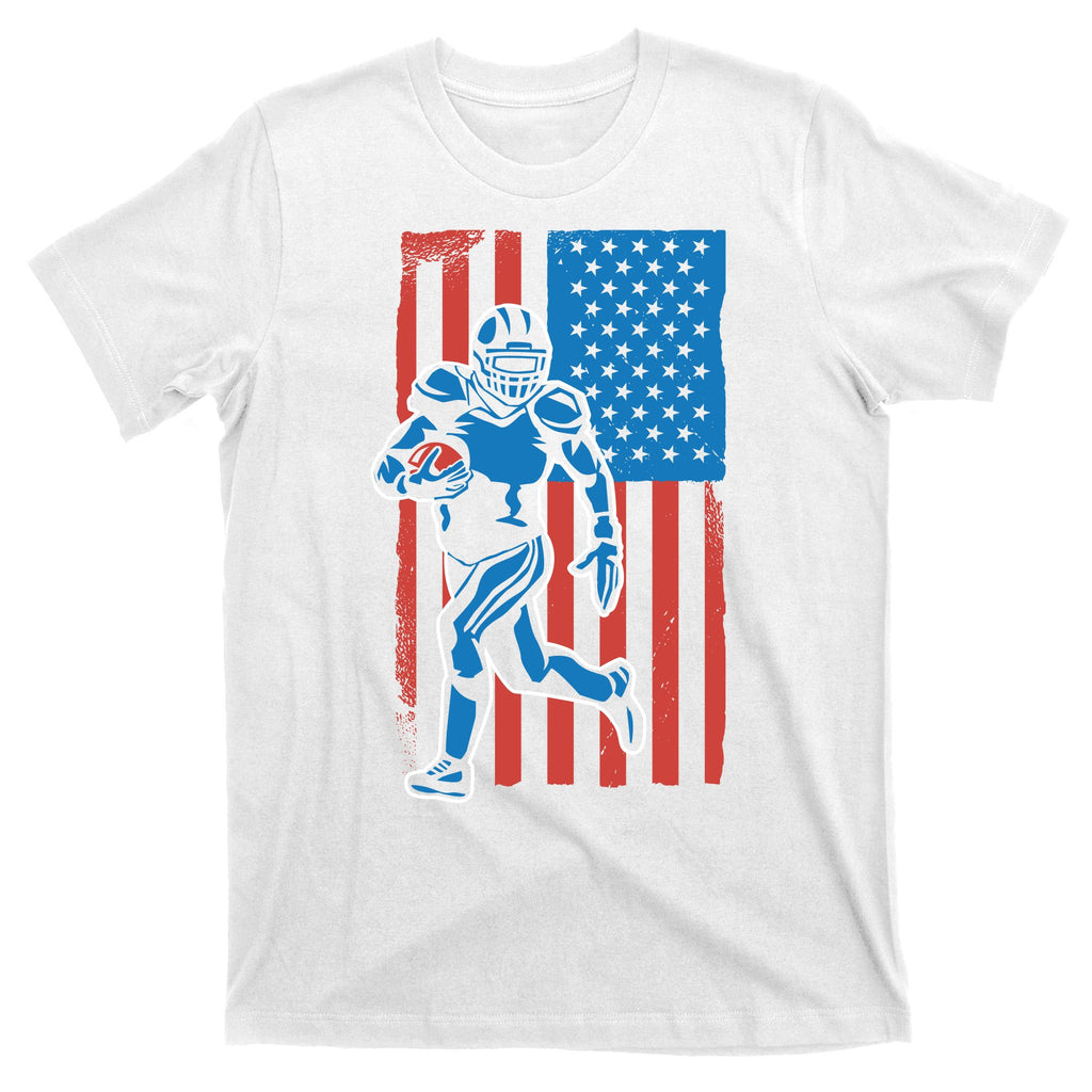 American Football Player Flag T-Shirt