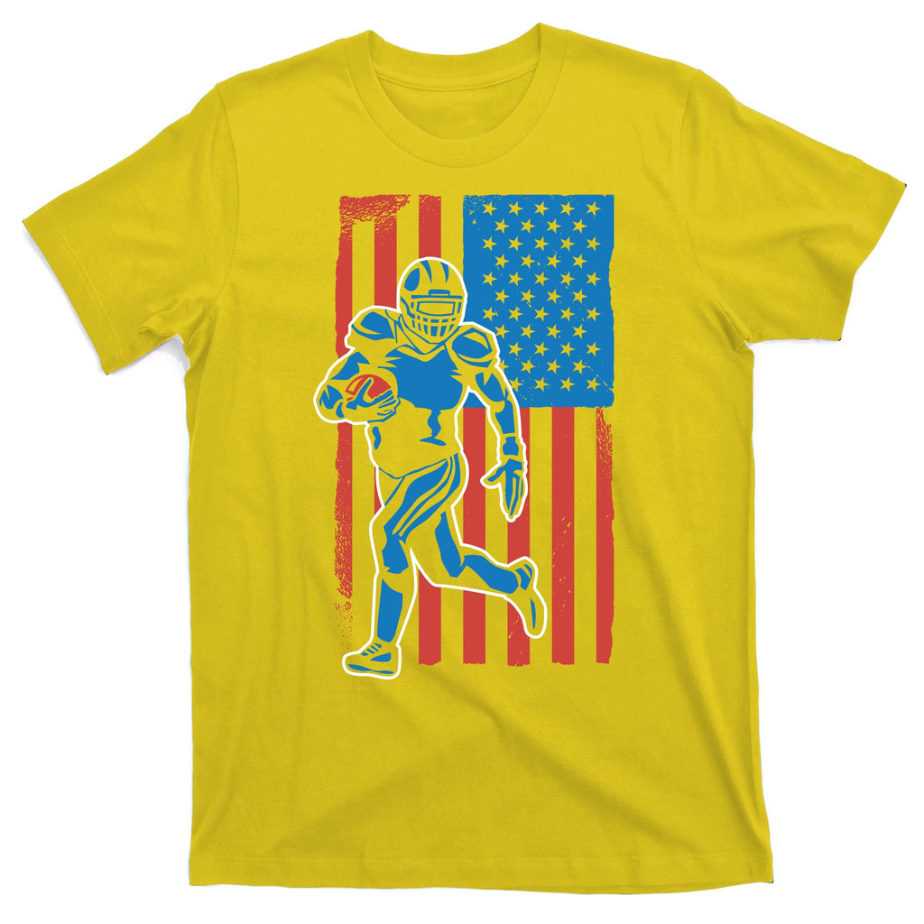 American Football Player Flag T-Shirt