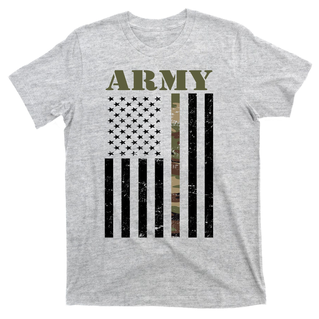 Army Flag Thin Camo Line T-Shirt