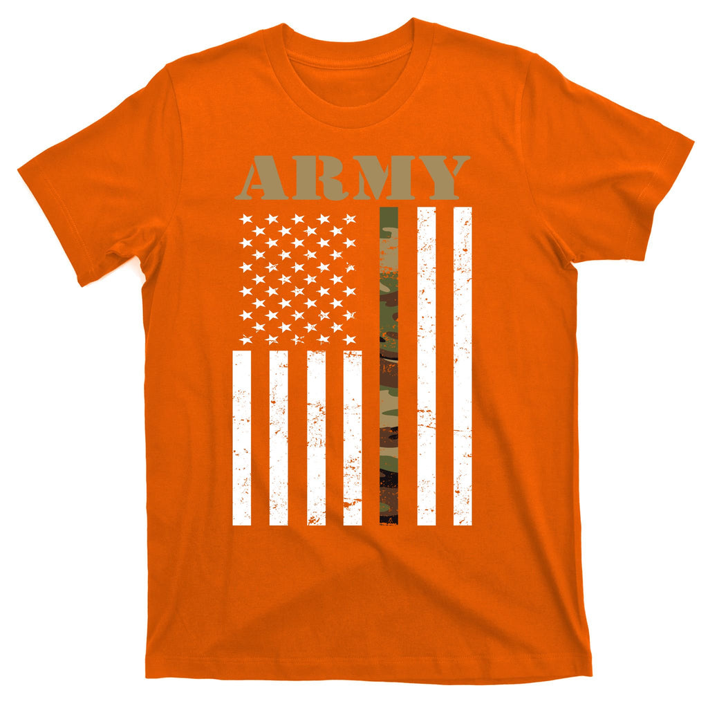 Army Flag Thin Camo Line T-Shirt