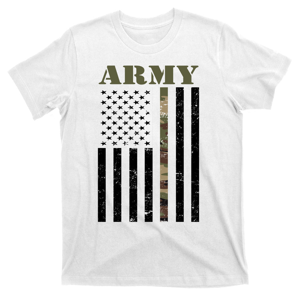 Army Flag Thin Camo Line T-Shirt