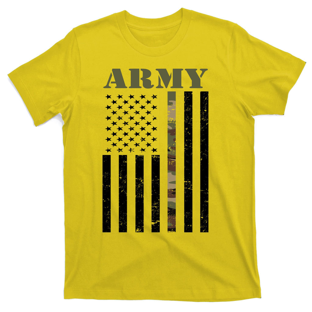 Army Flag Thin Camo Line T-Shirt