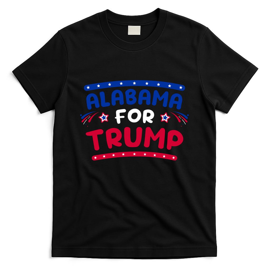 Alabama For Trump Fireworks 4th Of July Cool Gift T-Shirt