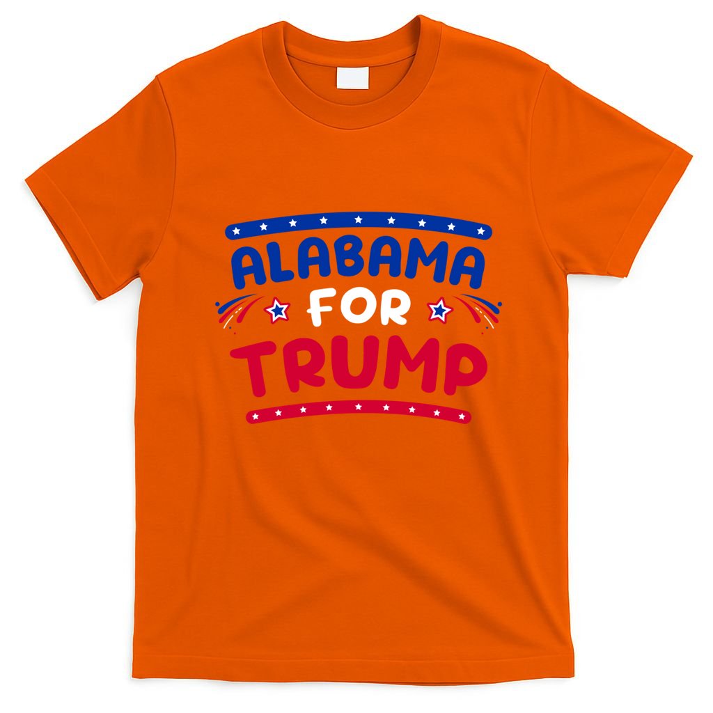 Alabama For Trump Fireworks 4th Of July Cool Gift T-Shirt