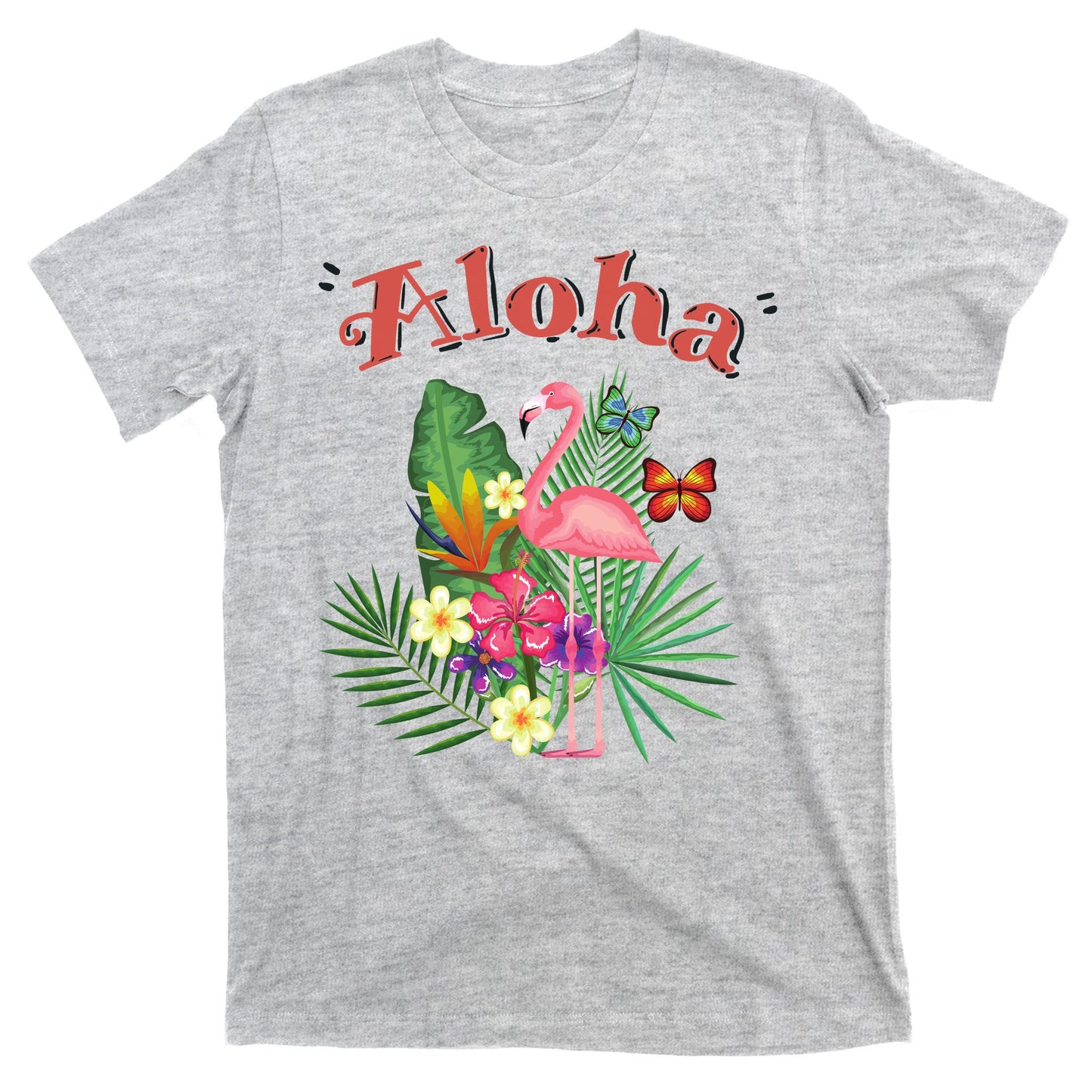 Aloha Flamingo Tropical T-Shirt