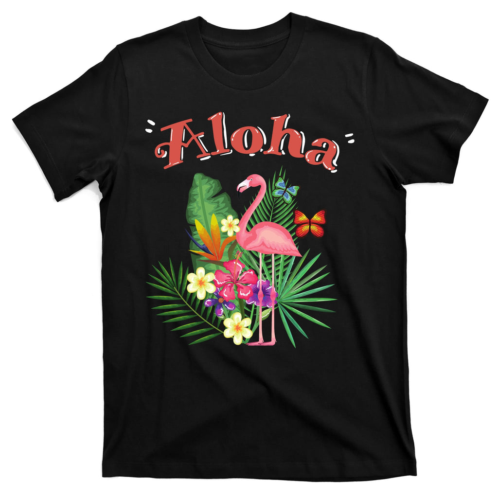 Aloha Flamingo Tropical T-Shirt