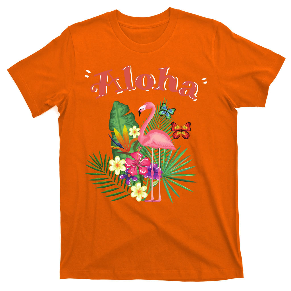 Aloha Flamingo Tropical T-Shirt