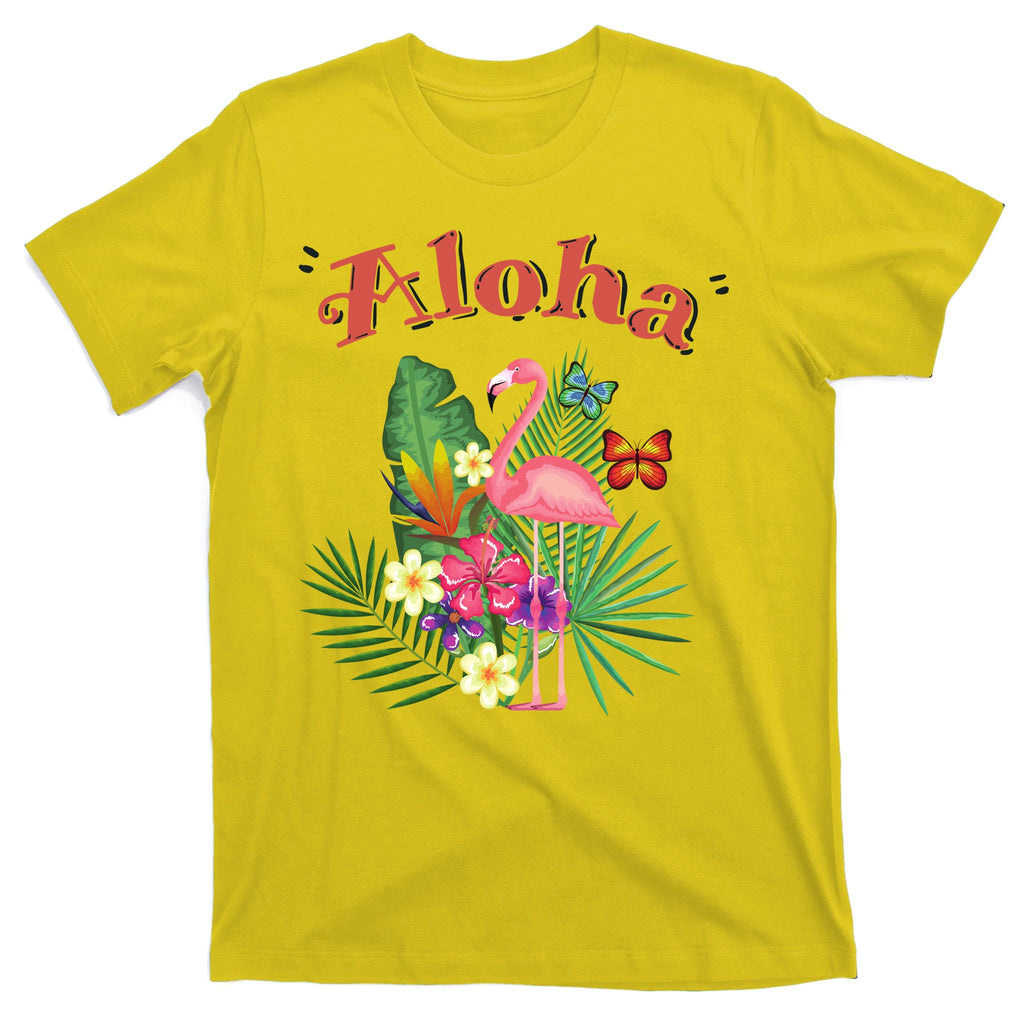 Aloha Flamingo Tropical T-Shirt