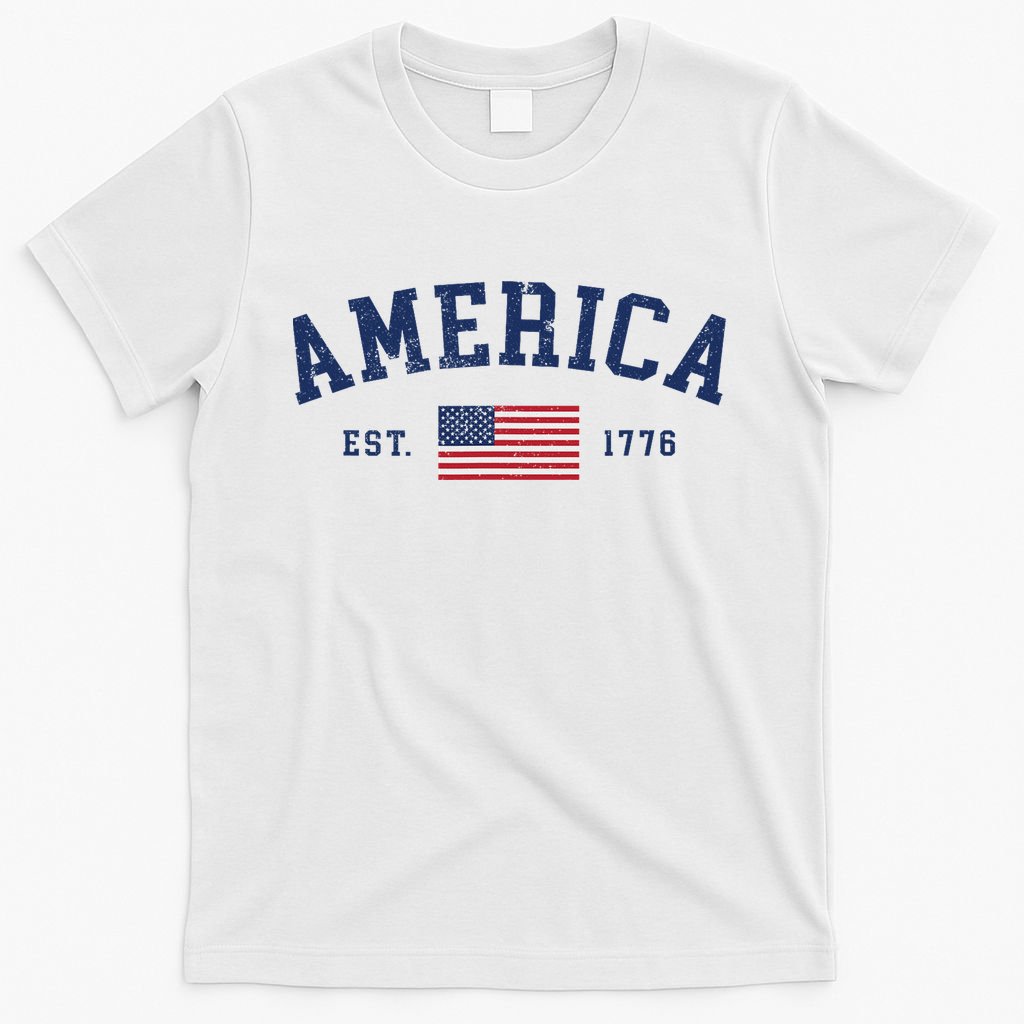 American Flag Usa United States Of America Us 4th Of July T-Shirt