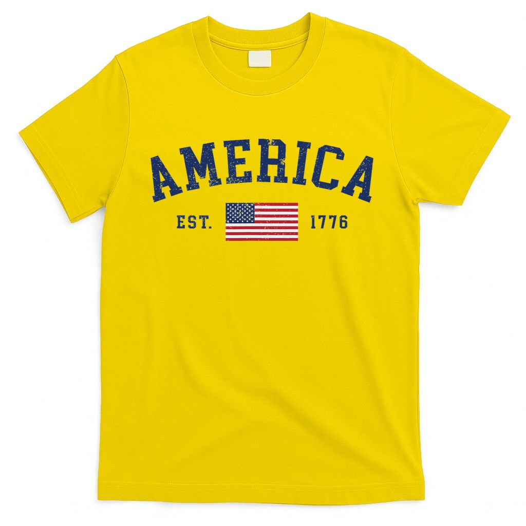 American Flag Usa United States Of America Us 4th Of July T-Shirt