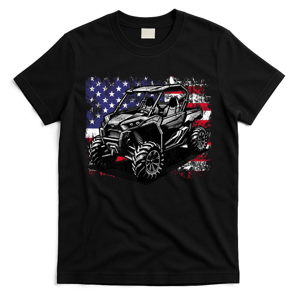 American Flag Utv Side By Side  T-Shirt