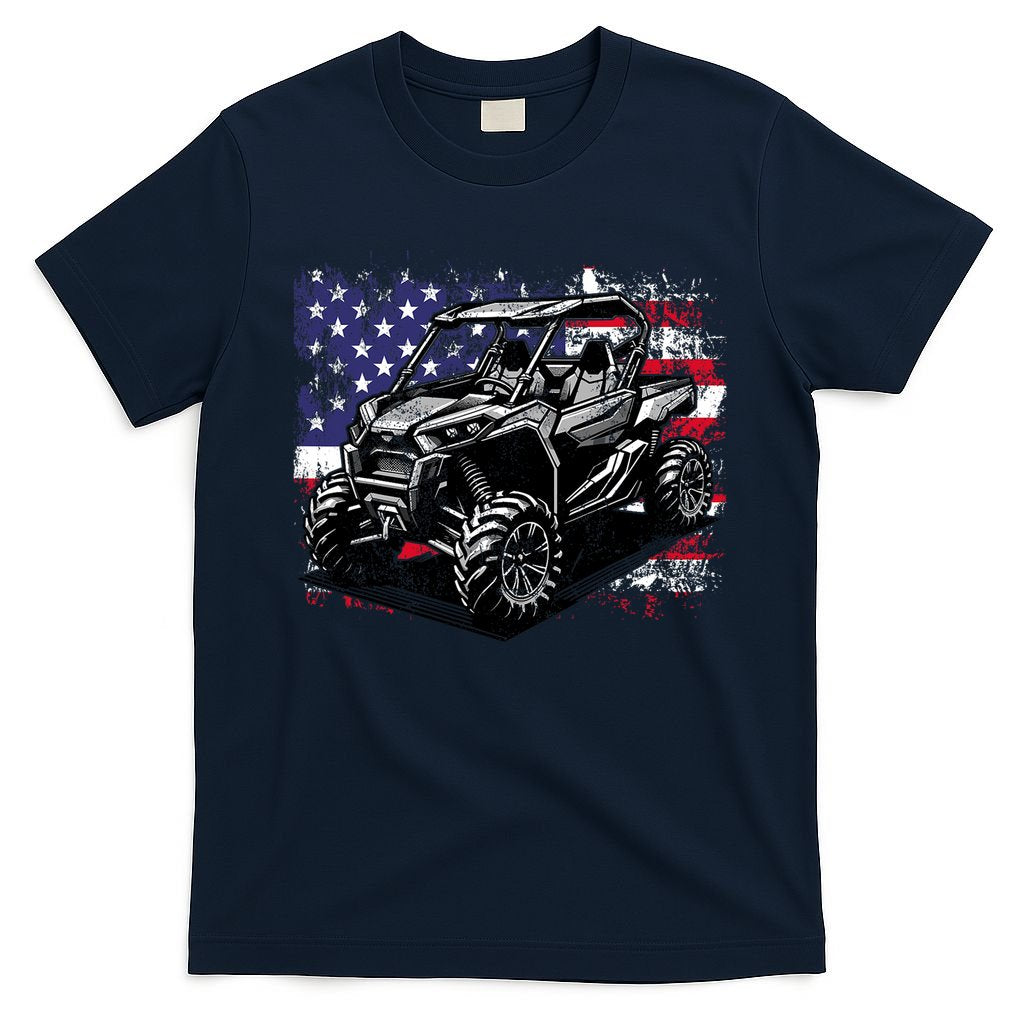 American Flag Utv Side By Side  T-Shirt