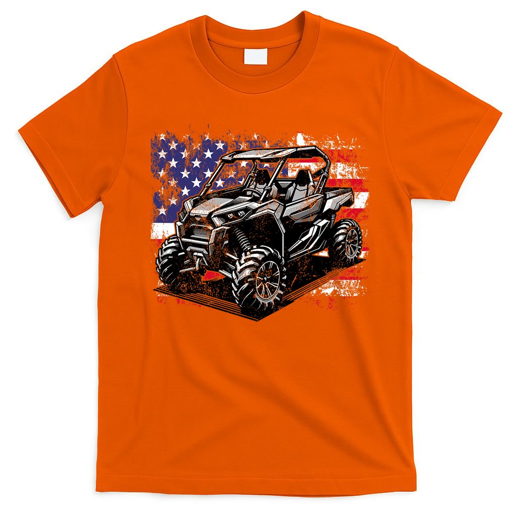 American Flag Utv Side By Side  T-Shirt