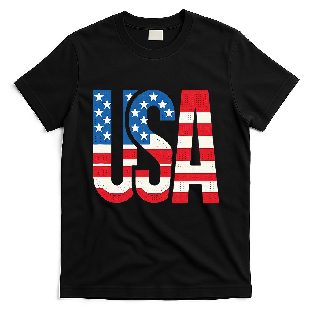American Flag Usa Patriotic Us 4th Of July T-Shirt