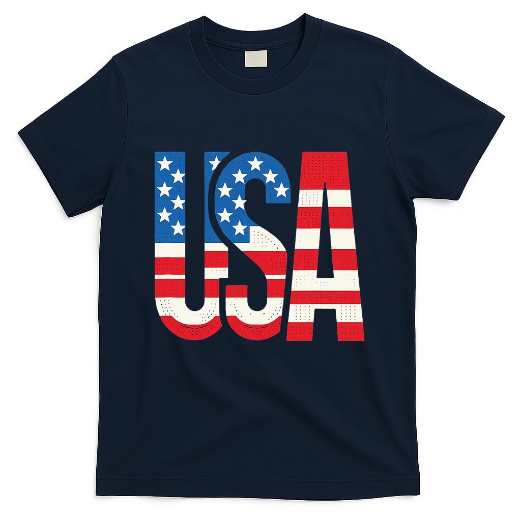 American Flag Usa Patriotic Us 4th Of July T-Shirt