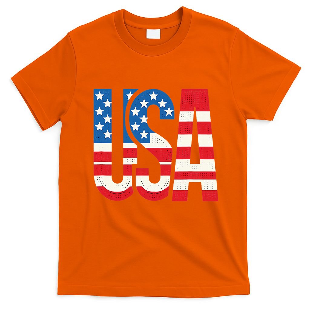 American Flag Usa Patriotic Us 4th Of July T-Shirt
