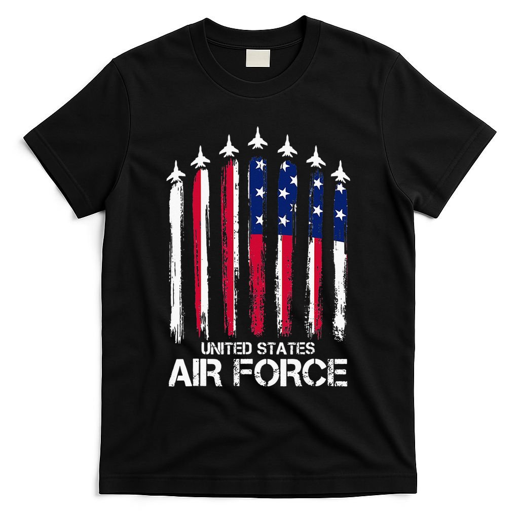 Air Force US Veterans American Flag 4th Of July Patriotic T-Shirt