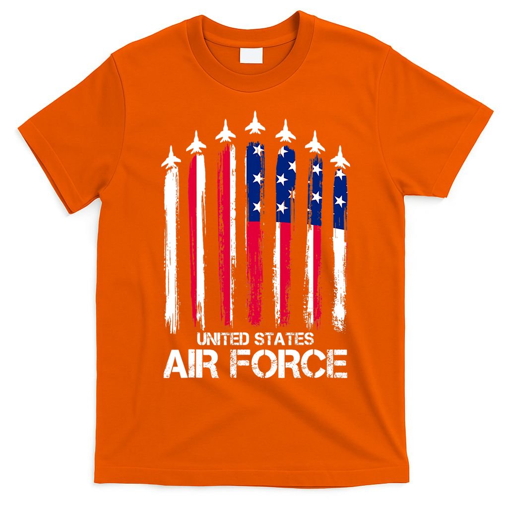 Air Force US Veterans 4th Of July American Flag T-Shirt