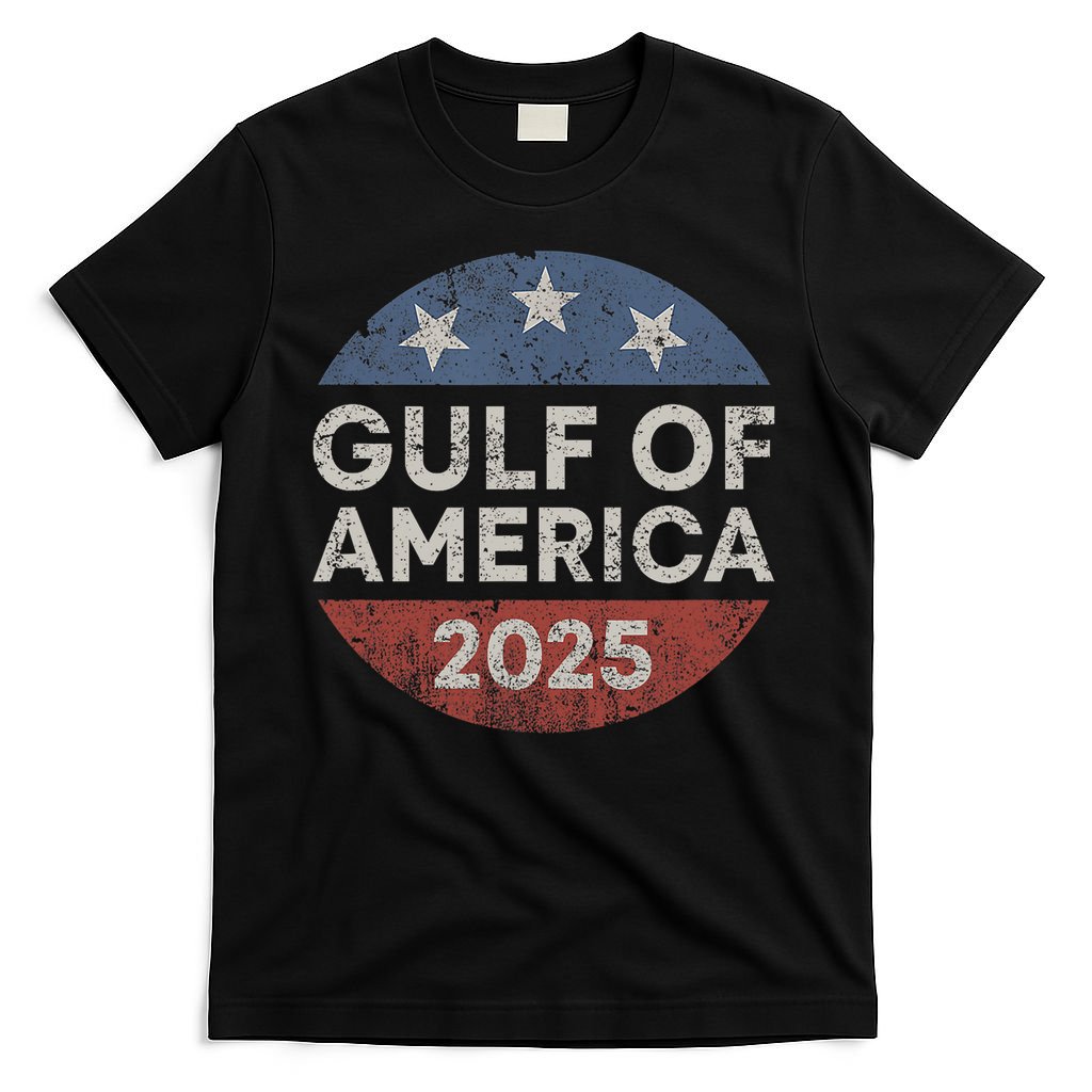 America Gulf Mexico Gulf Of Usa America 2025 Retro Button T-Shirt