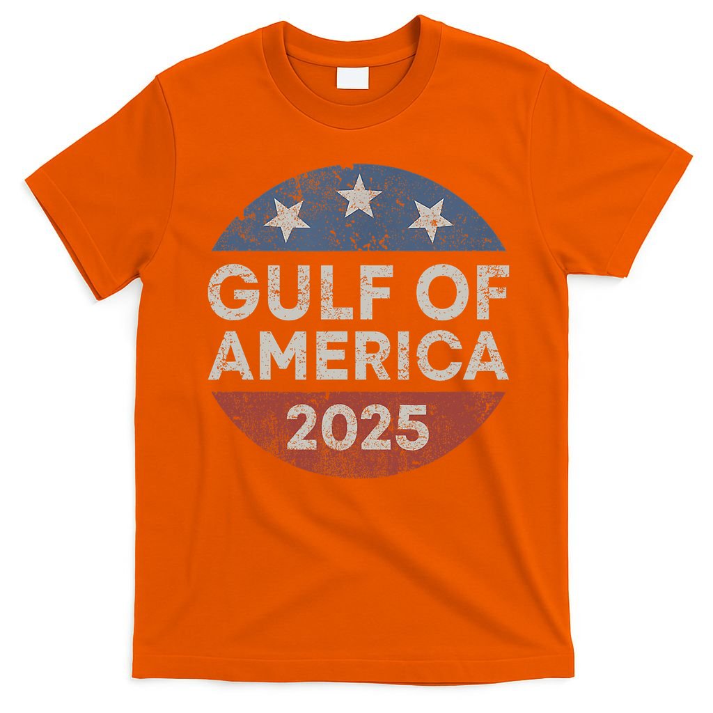 America Gulf Mexico Gulf Of Usa America 2025 Retro Button T-Shirt