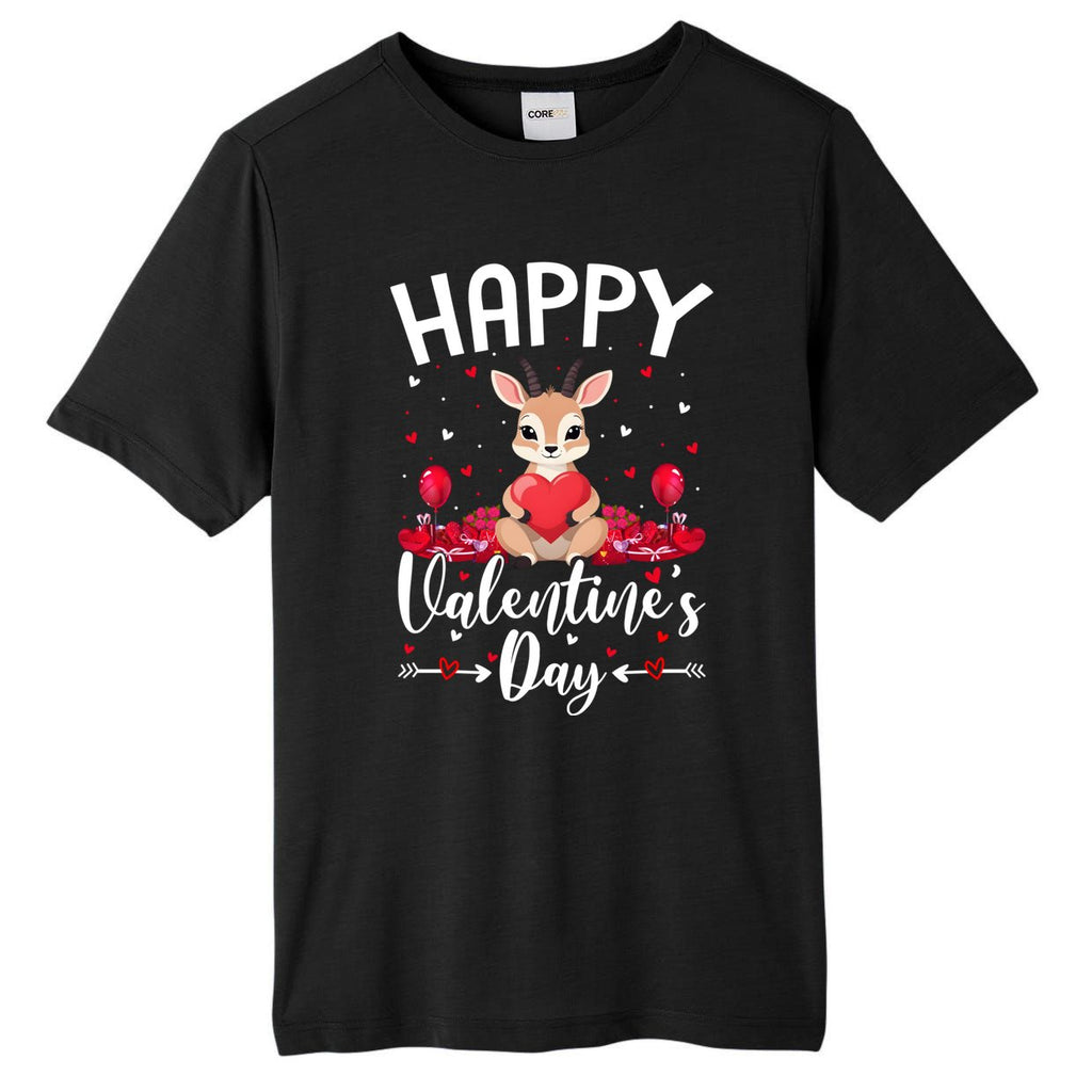 Antelope Happy Valentines Day Love Hearts Antelope Valentine Gift Tall Fusion ChromaSoft Performance T-Shirt