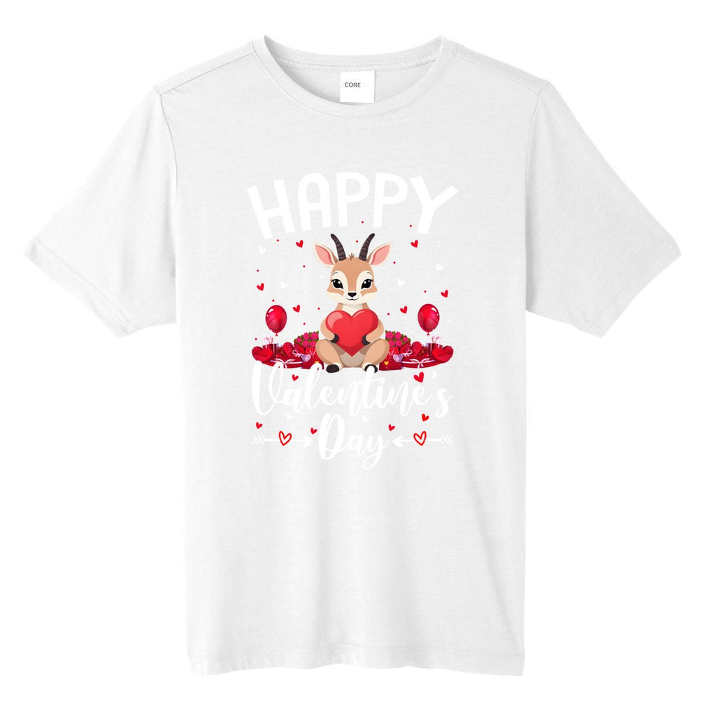 Antelope Happy Valentines Day Love Hearts Antelope Valentine Gift Tall Fusion ChromaSoft Performance T-Shirt