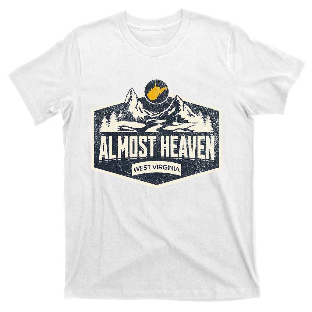 Almost Heaven West Virginia Map Home T-Shirt