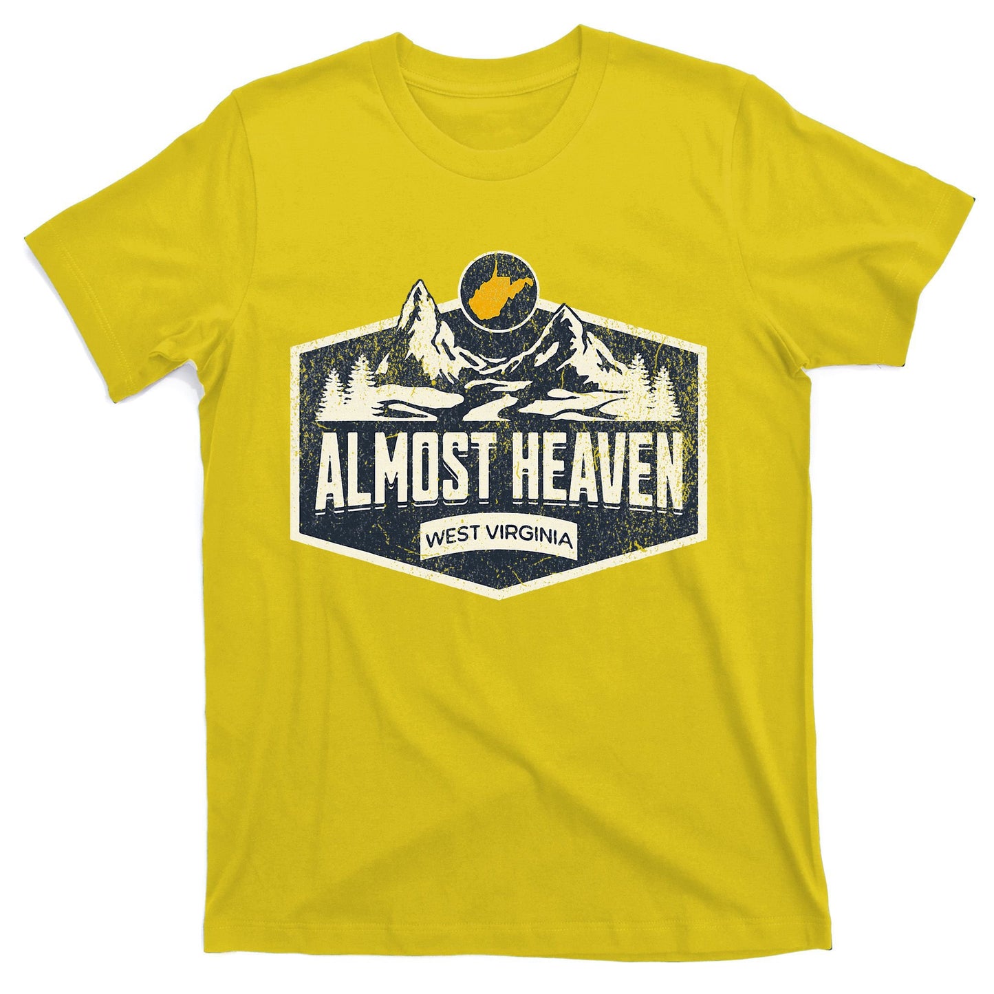 Almost Heaven West Virginia Map Home T-Shirt