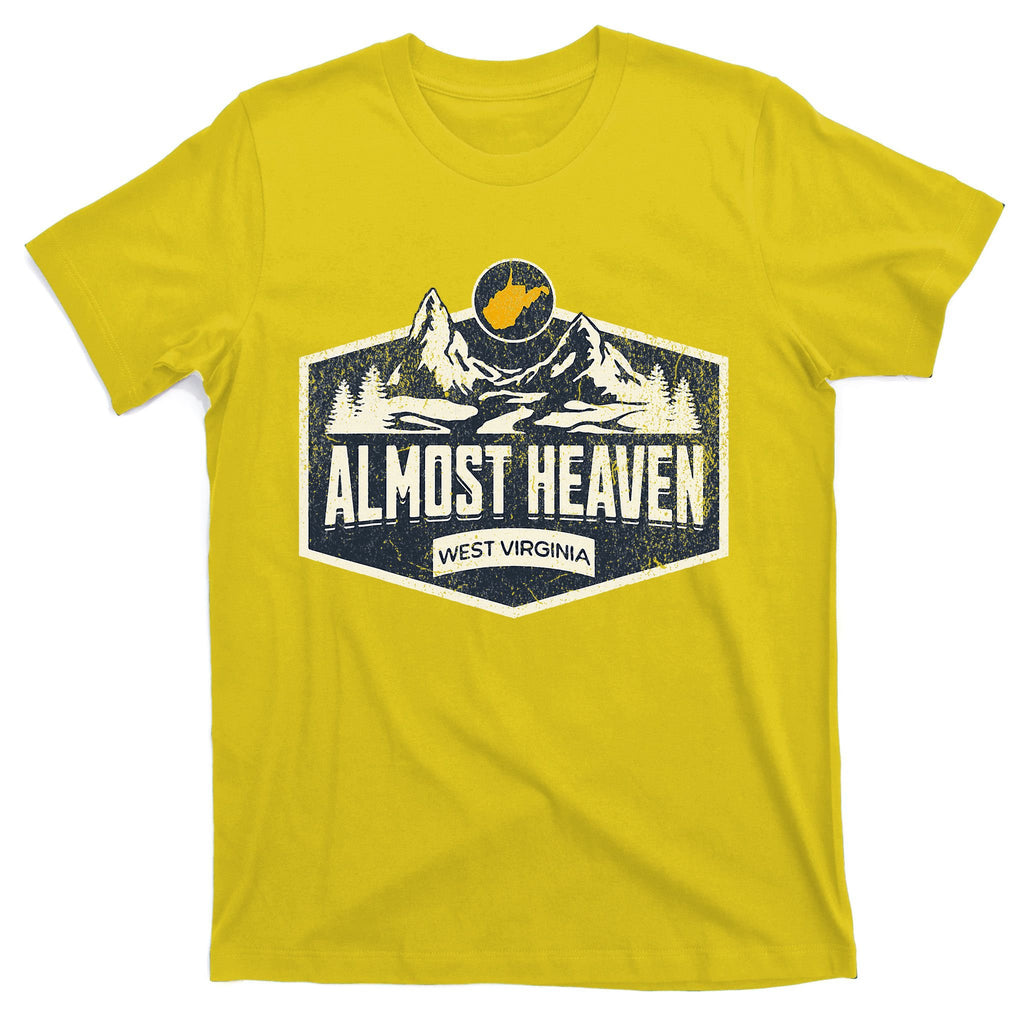 Almost Heaven West Virginia Map Home T-Shirt