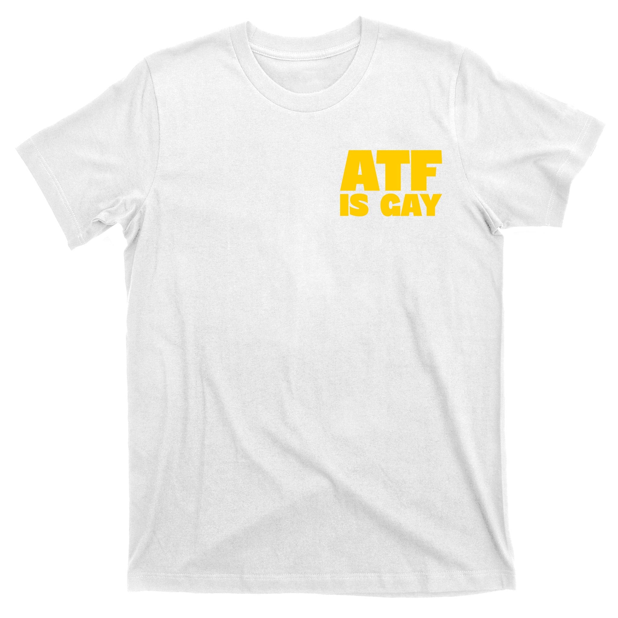 Atf Is Gay Human Rights Equality Pride Pocket Print T-Shirt