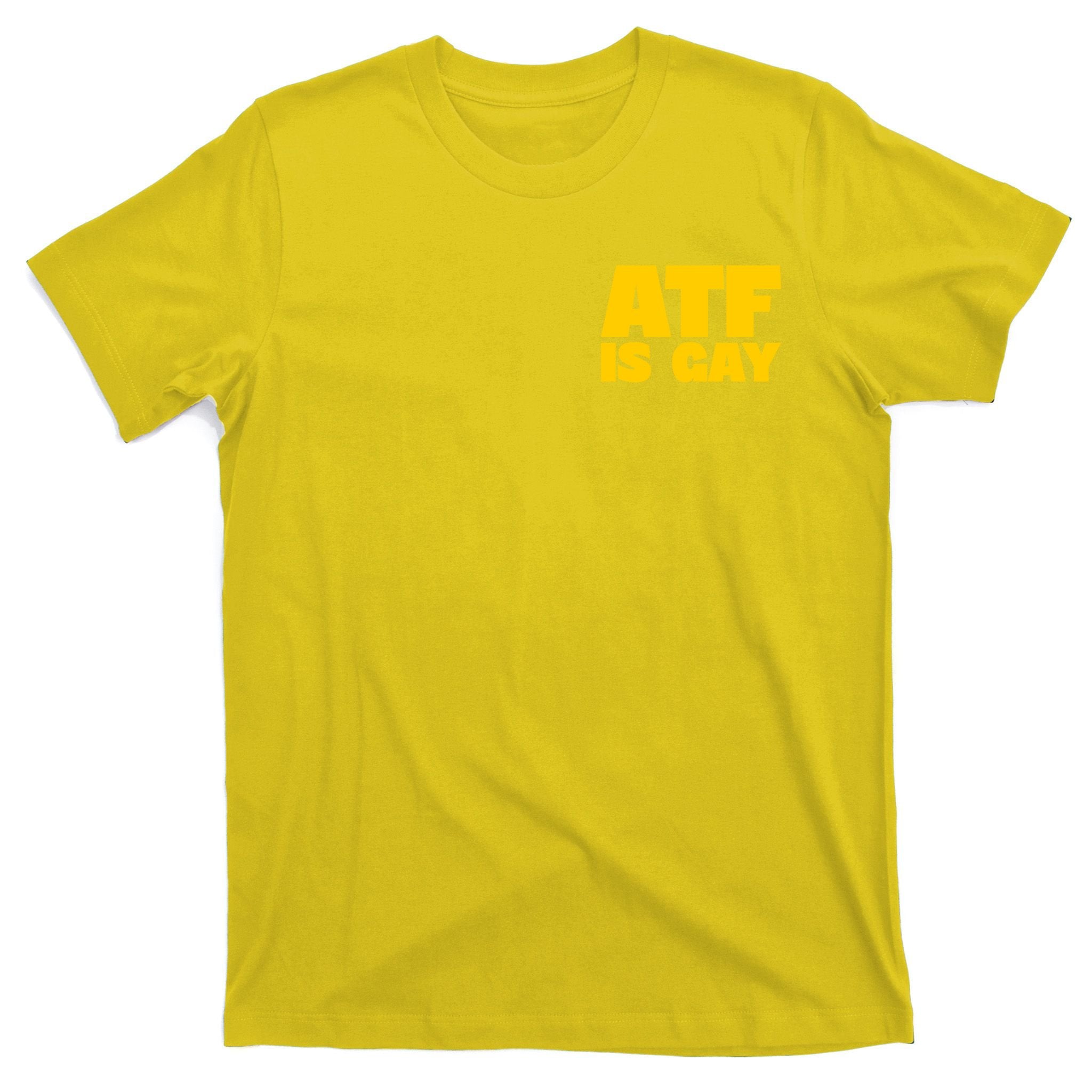 Atf Is Gay Human Rights Equality Pride Pocket Print T-Shirt