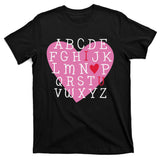 ABC I Love You Valentines Day Heart Gift T-Shirt