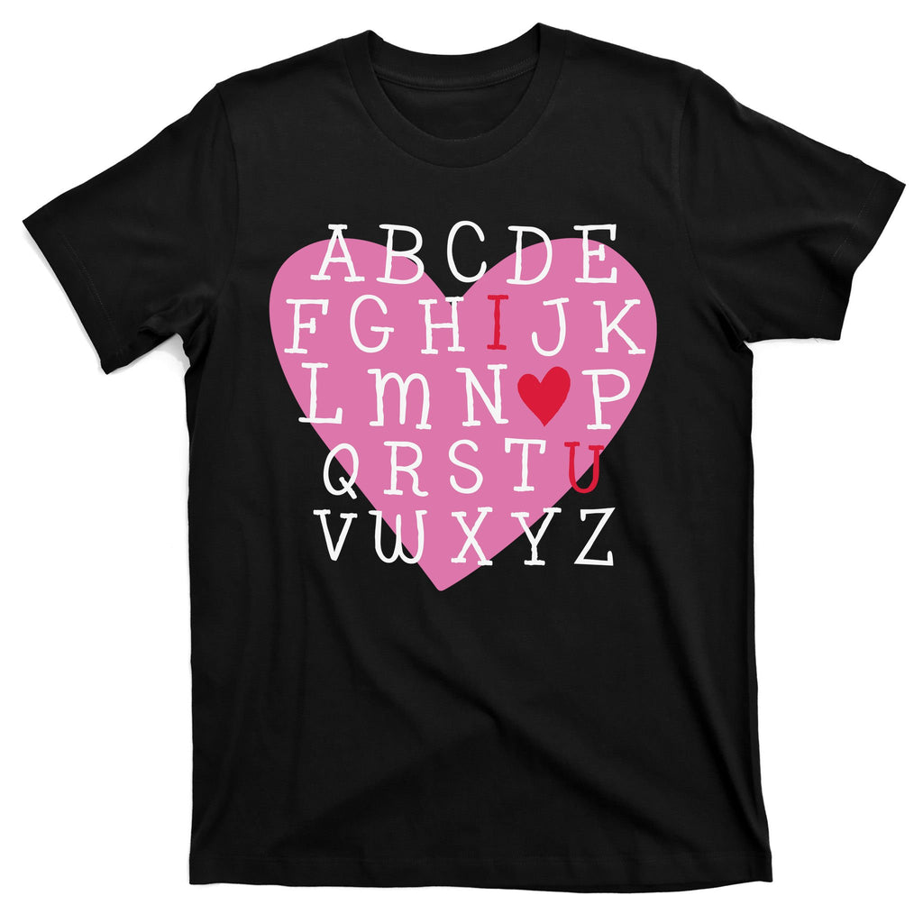 ABC I Love You Valentines Day Heart Gift T-Shirt