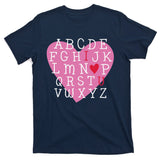 ABC I Love You Valentines Day Heart Gift T-Shirt