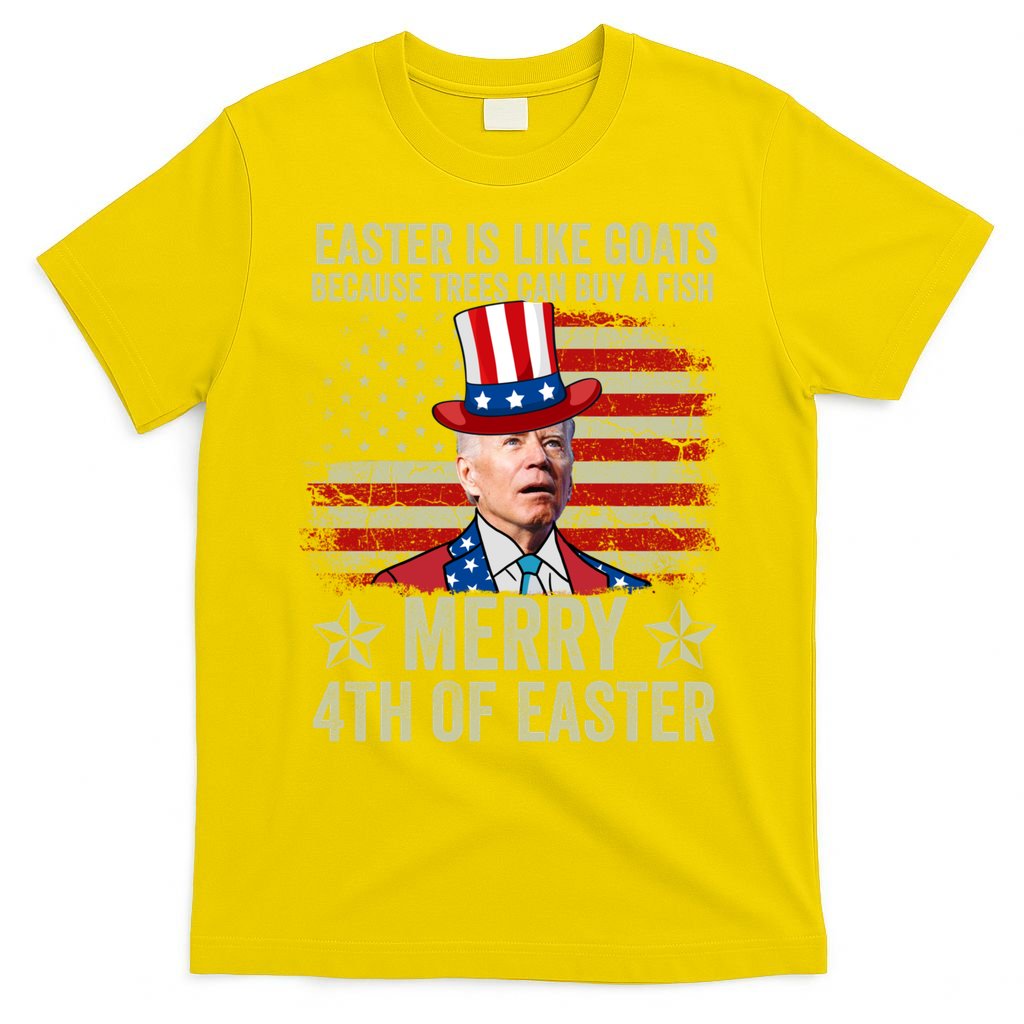 Anti Joe Biden Merry 4th Of Easter 4th Of July T-Shirt