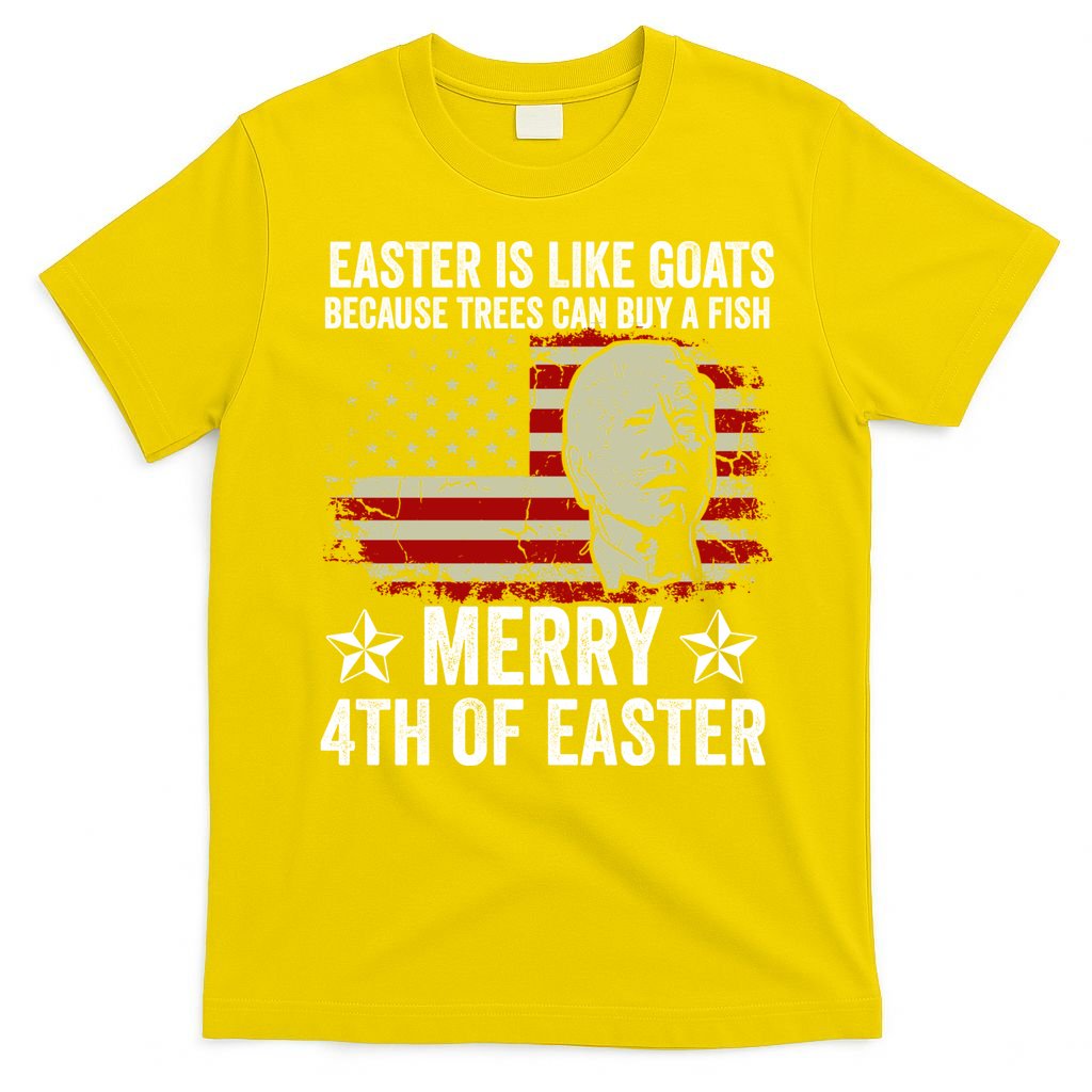 Anti Joe Biden Merry 4th Of Easter 4th Of July T-Shirt