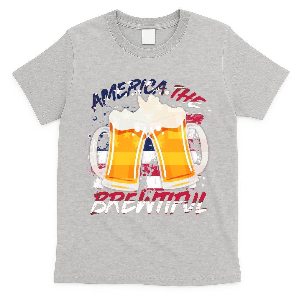 America The Brewtiful Beer USA Flag T-Shirt