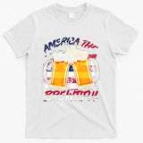 America The Brewtiful Beer USA Flag T-Shirt
