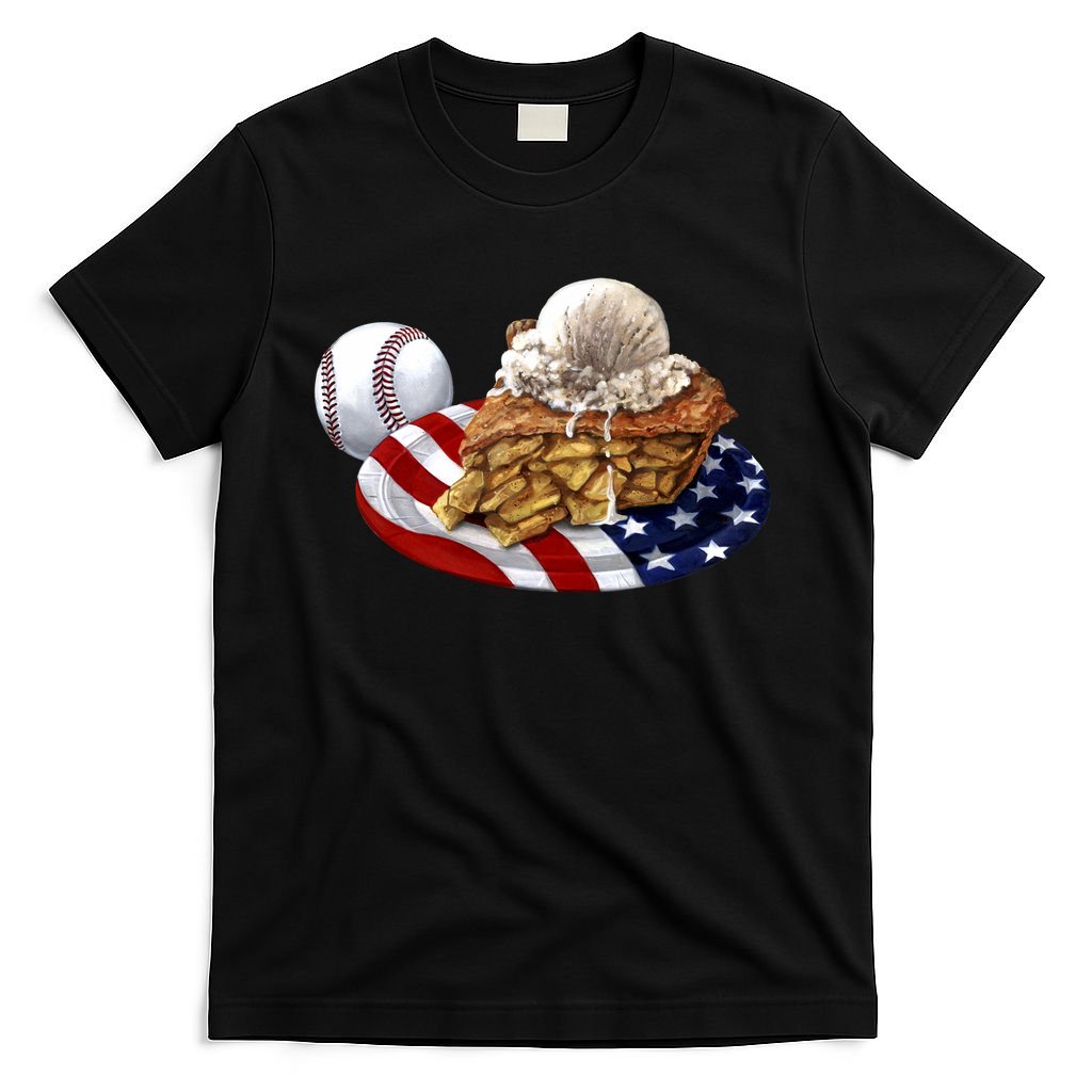 American Baseball And USA Pie T-Shirt