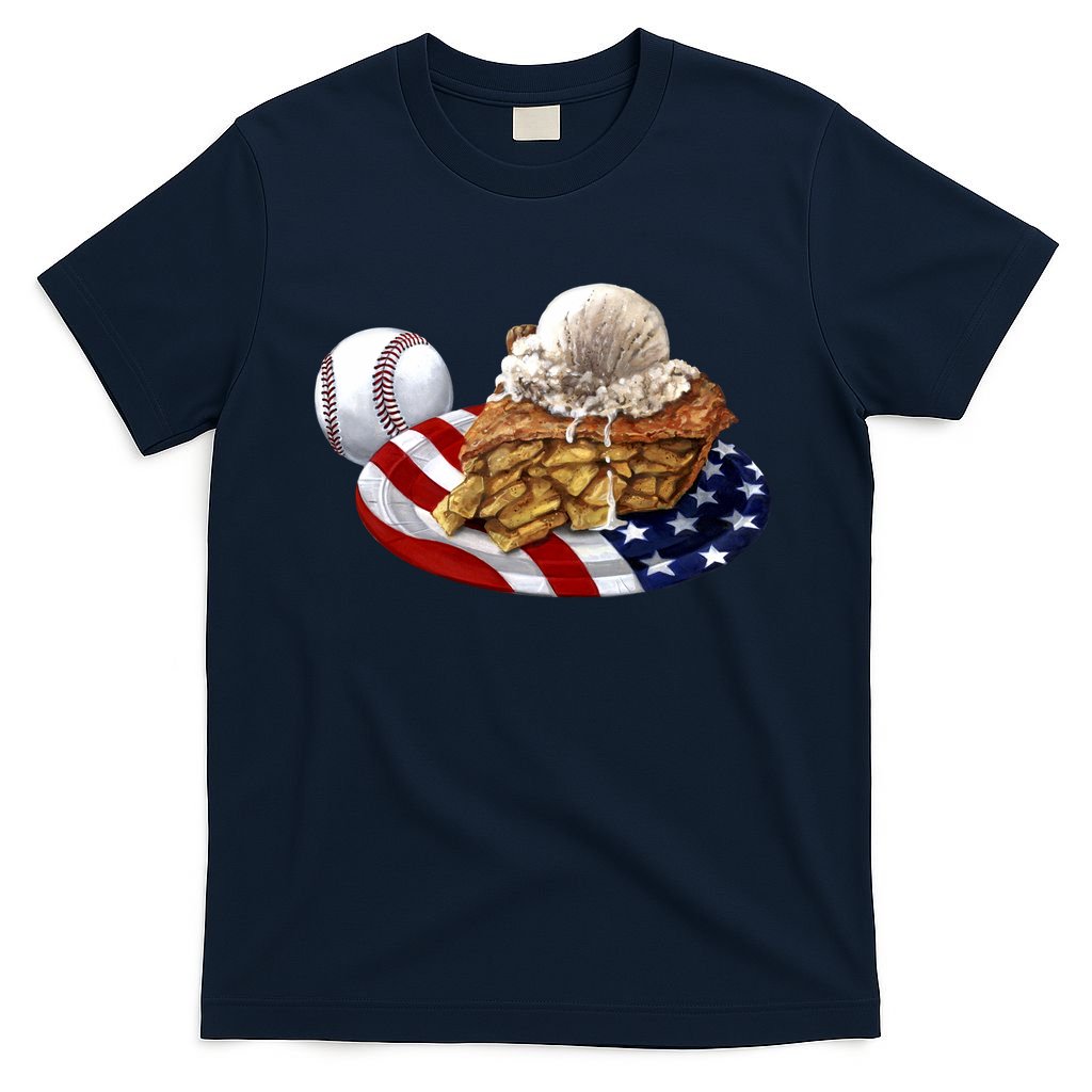 American Baseball And USA Pie T-Shirt