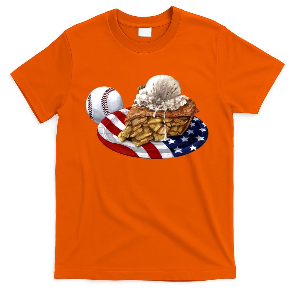 American Baseball And USA Pie T-Shirt