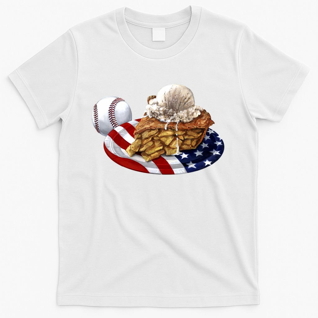 American Baseball And USA Pie T-Shirt