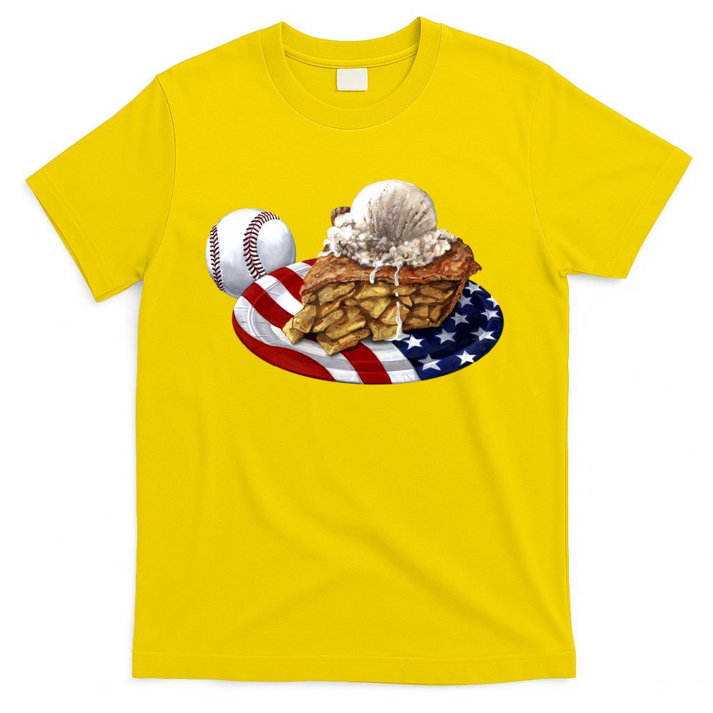 American Baseball And USA Pie T-Shirt