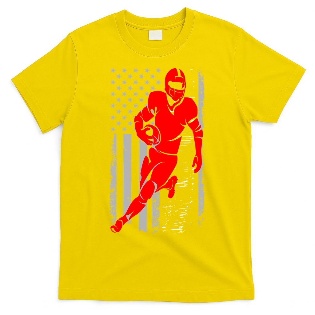 American Football Vintage Flag USA T-Shirt