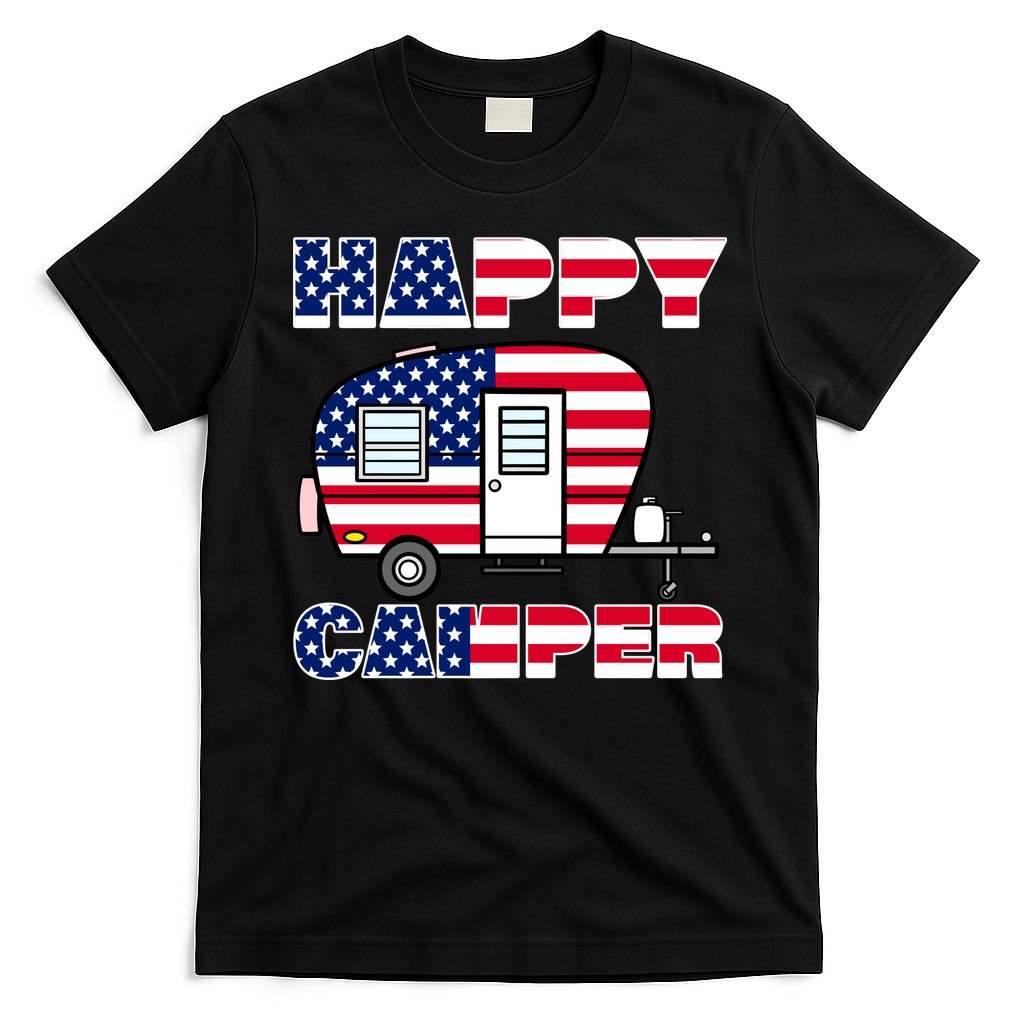 American Happy Camper USA T-Shirt