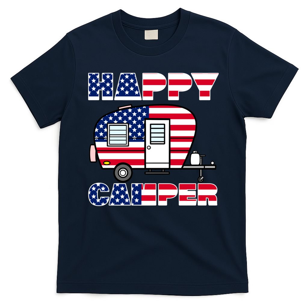 American Happy Camper USA T-Shirt