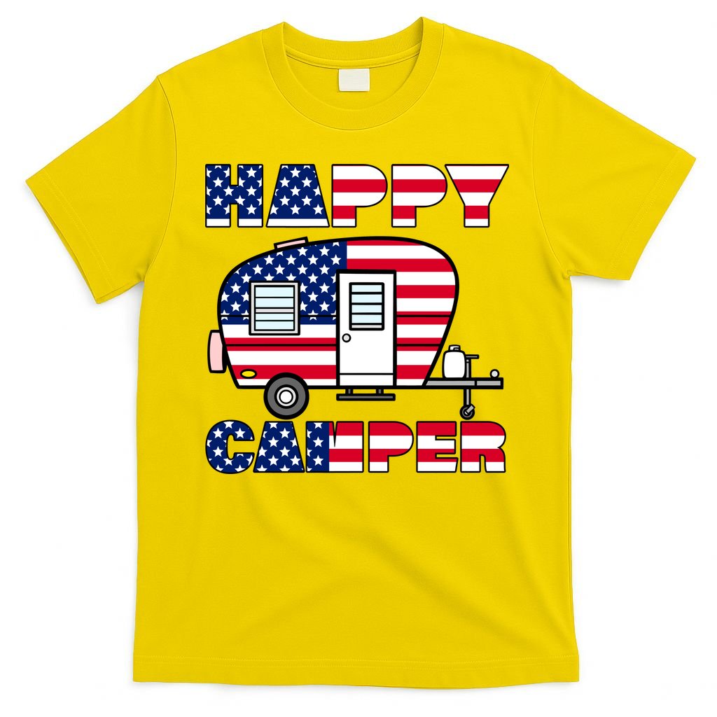 American Happy Camper USA T-Shirt